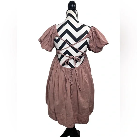 Free People Boho Gauze 100% Cotton Sz XS Coquette Free-est Marina Mini Dress - Picture 4 of 15